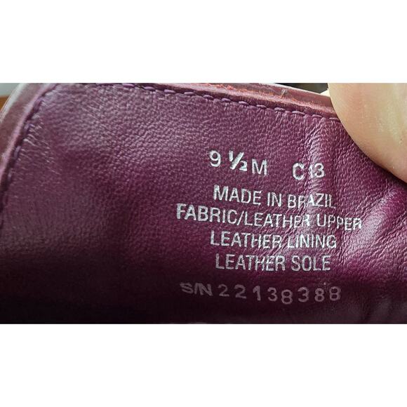 Tory Burch Floral Print Chandra Flats Shoes Patent Piping Padded Insole Sz 9.5 M - Picture 11 of 13